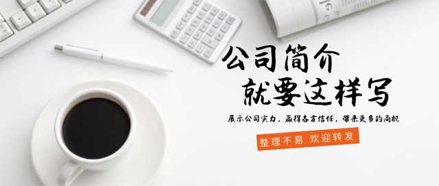 公司簡介經典寫作模板范文