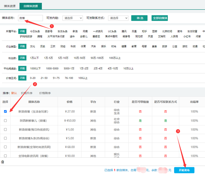 微博代發(fā)廣告多少錢一條？